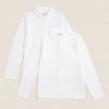 M&S Collection School 2pk Unisex Pure Cotton Polo Shirts (2-18 Yrs) 2 M&S Collection School 2pk Unisex Pure Cotton Polo Shirts (2-18 Yrs) -School Uniform Sales Store SD 04 T76 2074 Z0 X EC 0