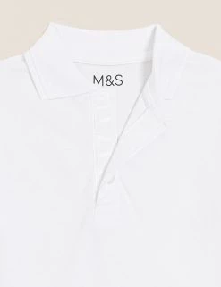M&S Collection Polo-shirts 2pk Unisex Easy Dressing School Polo Shirts (3-18 Yrs) -School Uniform Sales Store SD 04 T76 2084 Z0 X EC 3