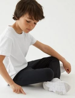 M&S Collection 2pk Unisex Pure Cotton School T-Shirts (2-16 Yrs) -School Uniform Sales Store SD 04 T76 2206 Z0 X EC 1