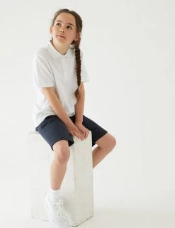 M&S Collection 2pk Unisex Sport School Shorts (2-16 Yrs) -School Uniform Sales Store SD 04 T76 2400 F0 X EC 2