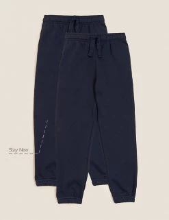 M&S Collection Trousers 2pk Unisex Regular Fit School Joggers (2-16 Yrs) 15 M&S Collection Trousers 2pk Unisex Regular Fit School Joggers (2-16 Yrs) -School Uniform Sales Store SD 04 T76 2401 F0 X EC 90