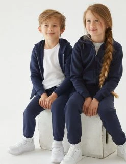 M&S Collection Jumpers Unisex Hooded School Sweatshirt (2-16 Yrs)