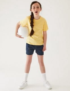 M&S Collection 2pk Unisex Pure Cotton School Shorts (2-16 Yrs) 17 M&S Collection 2pk Unisex Pure Cotton School Shorts (2-16 Yrs) -School Uniform Sales Store SD 04 T76 3234 F0 X EC 2