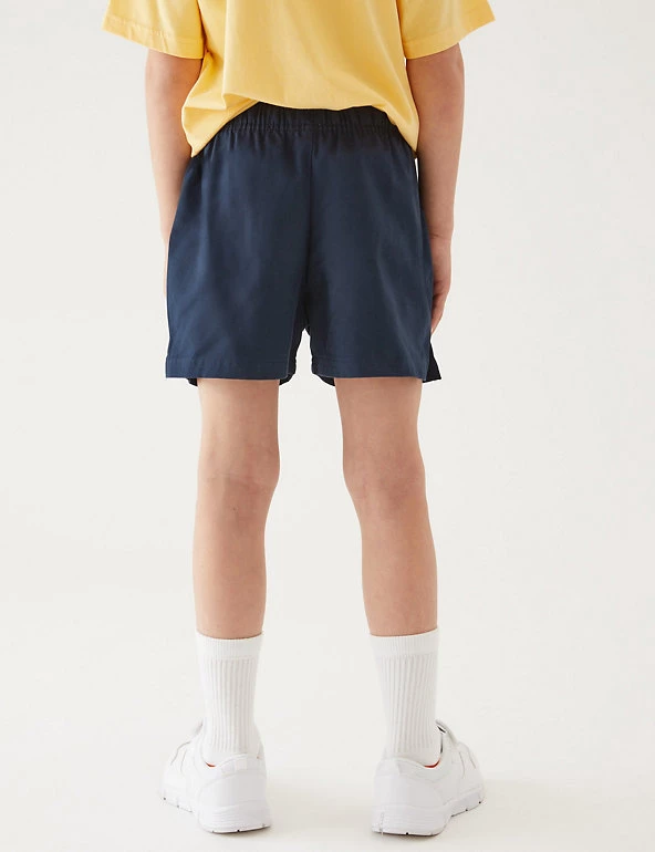 M&S Collection 2pk Unisex Pure Cotton School Shorts (2-16 Yrs) 8 M&S Collection 2pk Unisex Pure Cotton School Shorts (2-16 Yrs) - Image 6