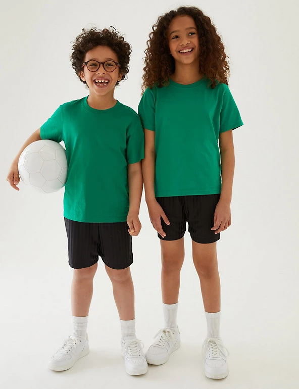 M&S Collection Unisex Sports School Shorts (2-16 Yrs) 3 M&S Collection Unisex Sports School Shorts (2-16 Yrs)