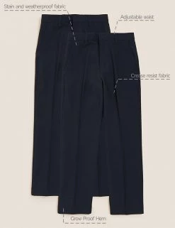 M&S Collection 2pk Boys' Regular Leg School Trousers (2-18 Yrs) 55 M&S Collection 2pk Boys' Regular Leg School Trousers (2-18 Yrs) -School Uniform Sales Store SD 04 T76 3632 F0 X EC 90