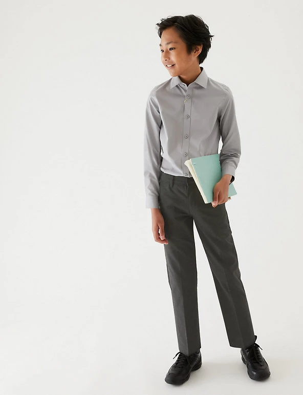 M&S Collection 2pk Boys' Regular Leg School Trousers (2-18 Yrs) 17 M&S Collection 2pk Boys' Regular Leg School Trousers (2-18 Yrs) - Image 15