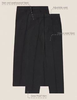 M&S Collection 2pk Boys' Regular Leg School Trousers (2-18 Yrs) 47 M&S Collection 2pk Boys' Regular Leg School Trousers (2-18 Yrs) -School Uniform Sales Store SD 04 T76 3632 VP X EC 90