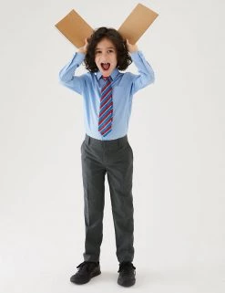 M&S Collection 2pk Boys' Slim Leg School Trousers (2-18 Yrs) -School Uniform Sales Store SD 04 T76 3643L T0 X EC 0