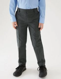 M&S Collection 2pk Boys' Slim Leg School Trousers (2-18 Yrs) -School Uniform Sales Store SD 04 T76 3643L T0 X EC 1