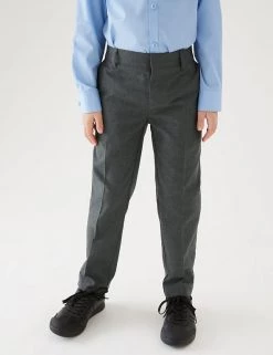 M&S Collection 2pk Boys' Slim Leg Plus Fit School Trousers (2-18 Yrs) -School Uniform Sales Store SD 04 T76 3643P T0 X EC 1