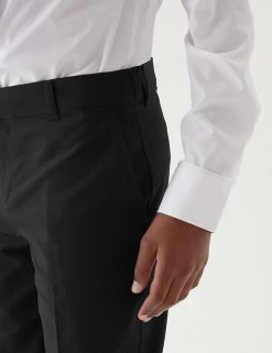 M&S Collection 2pk Boys' Slim Leg Plus Fit School Trousers (2-18 Yrs) -School Uniform Sales Store SD 04 T76 3643P Y0 X EC 4
