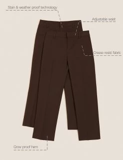 M&S Collection Boys' 2pk Slim Leg School Trousers (2-18 Yrs) -School Uniform Sales Store SD 04 T76 3643 N0 X EC 90