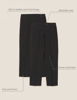 M&S Collection Boys' 2pk Skinny Leg School Trousers (2-18 Yrs) -School Uniform Sales Store SD 04 T76 3644 VP X EC 90