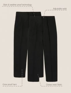 M&S Collection 2pk Boys' Slim Leg Slim Fit School Trousers (2-18 Yrs) -School Uniform Sales Store SD 04 T76 3645 Y0 X EC 90