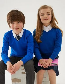 M&S Collection Jumpers 2pk Unisex Pure Cotton School Jumper (3-18 Yrs) 69 M&S Collection Jumpers 2pk Unisex Pure Cotton School Jumper (3-18 Yrs) -School Uniform Sales Store SD 04 T76 3919 E0 X EC 0