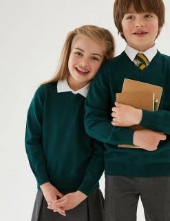 M&S Collection Jumpers 2pk Unisex Pure Cotton School Jumper (3-18 Yrs) 79 M&S Collection Jumpers 2pk Unisex Pure Cotton School Jumper (3-18 Yrs) -School Uniform Sales Store SD 04 T76 3919 J0 X EC 0
