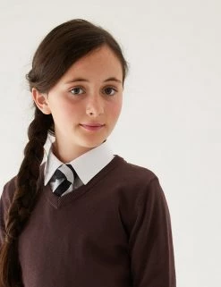 M&S Collection Jumpers 2pk Unisex Pure Cotton School Jumper (3-18 Yrs) 55 M&S Collection Jumpers 2pk Unisex Pure Cotton School Jumper (3-18 Yrs) -School Uniform Sales Store SD 04 T76 3919 N0 X EC 1