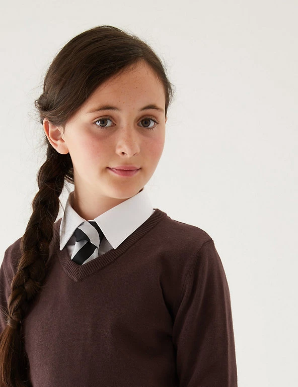 M&S Collection Jumpers 2pk Unisex Pure Cotton School Jumper (3-18 Yrs) 15 M&S Collection Jumpers 2pk Unisex Pure Cotton School Jumper (3-18 Yrs) - Image 13