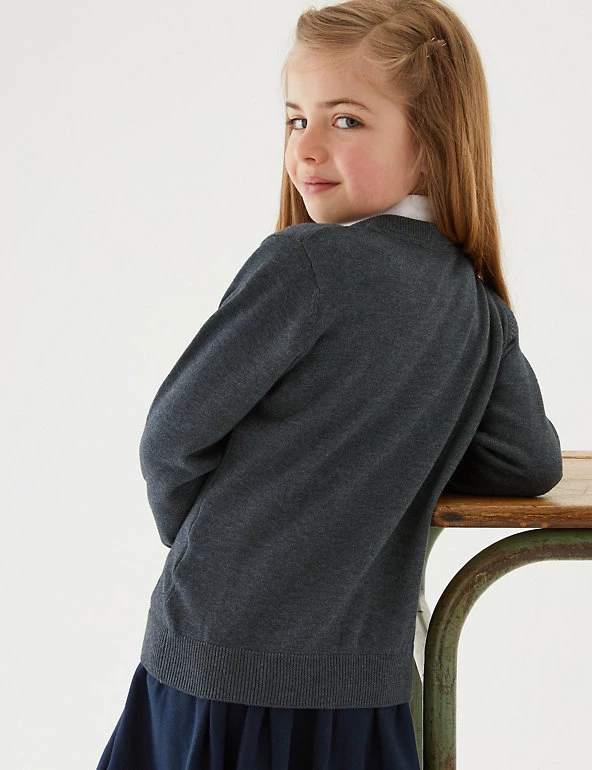 M&S Collection Jumpers 2pk Unisex Pure Cotton School Jumper (3-18 Yrs) 12 M&S Collection Jumpers 2pk Unisex Pure Cotton School Jumper (3-18 Yrs) - Image 10