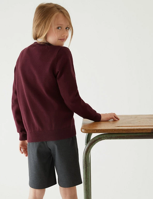M&S Collection Jumpers 2pk Unisex Pure Cotton School Jumper (3-18 Yrs) 28 M&S Collection Jumpers 2pk Unisex Pure Cotton School Jumper (3-18 Yrs) - Image 26