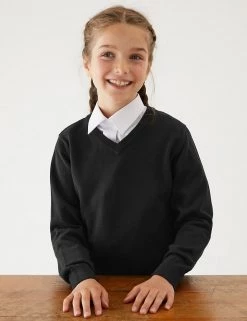 M&S Collection Jumpers 2pk Unisex Pure Cotton School Jumper (3-18 Yrs) 45 M&S Collection Jumpers 2pk Unisex Pure Cotton School Jumper (3-18 Yrs) -School Uniform Sales Store SD 04 T76 3919 Y0 X EC 1