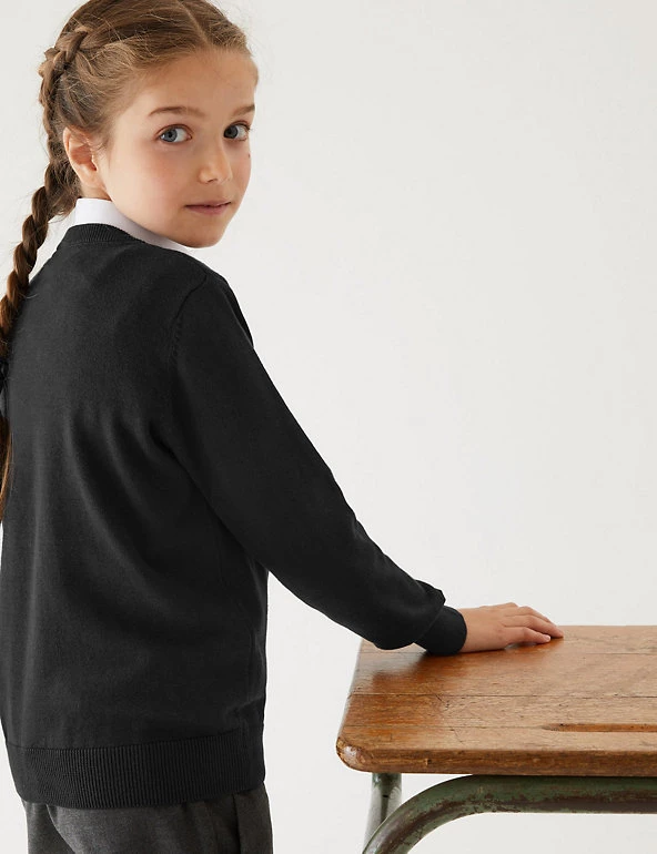 M&S Collection Jumpers 2pk Unisex Pure Cotton School Jumper (3-18 Yrs) 7 M&S Collection Jumpers 2pk Unisex Pure Cotton School Jumper (3-18 Yrs) - Image 5