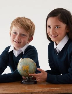 M&S Collection 2pk Unisex Slim Fit Cotton School Jumpers (3-18 Yrs) 16 M&S Collection 2pk Unisex Slim Fit Cotton School Jumpers (3-18 Yrs) -School Uniform Sales Store SD 04 T76 3921 F0 X EC 0