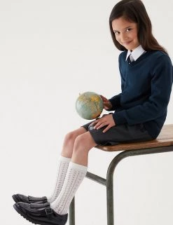 M&S Collection 2pk Unisex Slim Fit Cotton School Jumpers (3-18 Yrs) 18 M&S Collection 2pk Unisex Slim Fit Cotton School Jumpers (3-18 Yrs) -School Uniform Sales Store SD 04 T76 3921 F0 X EC 1