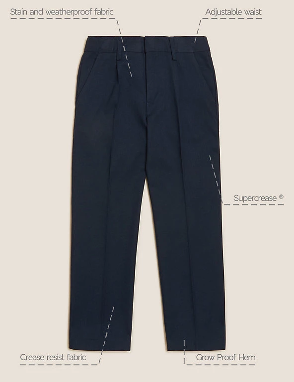 M&S Collection Boys' Regular Leg School Trousers (2-16 Yrs) 26 M&S Collection Boys' Regular Leg School Trousers (2-16 Yrs) - Image 24