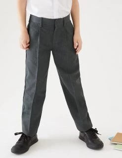 Boys' Regular Leg Plus Fit School Trousers (2-18 Yrs) -School Uniform Sales Store SD 04 T76 4630P T0 X EC 1