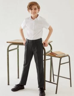 M&S Collection Boys' Regular Leg Slim Fit School Trousers (2-18 Yrs) 18 M&S Collection Boys' Regular Leg Slim Fit School Trousers (2-18 Yrs) -School Uniform Sales Store SD 04 T76 4631 T0 X EC 0