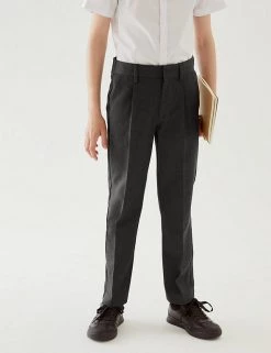 M&S Collection Boys' Regular Leg Slim Fit School Trousers (2-18 Yrs) 20 M&S Collection Boys' Regular Leg Slim Fit School Trousers (2-18 Yrs) -School Uniform Sales Store SD 04 T76 4631 T0 X EC 1
