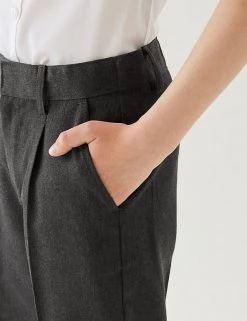 M&S Collection Boys' Regular Leg Slim Fit School Trousers (2-18 Yrs) 23 M&S Collection Boys' Regular Leg Slim Fit School Trousers (2-18 Yrs) -School Uniform Sales Store SD 04 T76 4631 T0 X EC 4