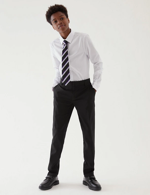 M&S Collection Boys' Skinny Leg Longer Length Trousers (2-18 Yrs) 3 M&S Collection Boys' Skinny Leg Longer Length Trousers (2-18 Yrs)