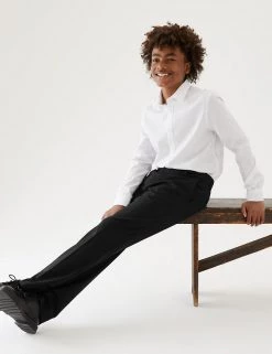 M&S Collection Boys' Slim Leg Longer Length Trousers (2-18 Yrs)