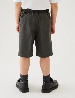 M&S Collection 2pk Boys' Easy Dressing School Shorts (3-14 Yrs) -School Uniform Sales Store SD 04 T76 4912 T0 X EC 2