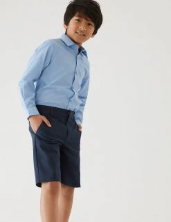 M&S Collection School 2pk Boys' Regular Leg Shorts (2-14 Yrs) -School Uniform Sales Store SD 04 T76 4918 F4 X EC 0