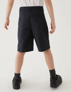 M&S Collection School 2pk Boys' Regular Leg Shorts (2-14 Yrs) -School Uniform Sales Store SD 04 T76 4918 PK X EC 2