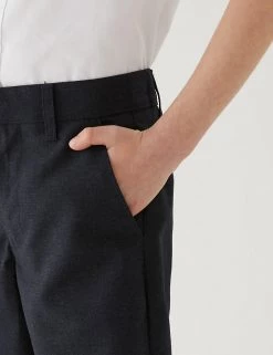 M&S Collection School 2pk Boys' Regular Leg Shorts (2-14 Yrs) -School Uniform Sales Store SD 04 T76 4918 PK X EC 4