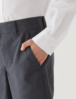 M&S Collection School 2pk Boys' Regular Leg Shorts (2-14 Yrs) -School Uniform Sales Store SD 04 T76 4918 T0 X EC 4