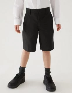 M&S Collection School 2pk Boys' Regular Leg Shorts (2-14 Yrs) -School Uniform Sales Store SD 04 T76 4918 Y0 X EC 1