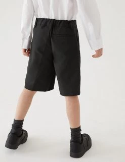 M&S Collection School 2pk Boys' Regular Leg Shorts (2-14 Yrs) -School Uniform Sales Store SD 04 T76 4918 Y0 X EC 2