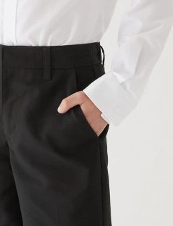 M&S Collection School 2pk Boys' Regular Leg Shorts (2-14 Yrs) -School Uniform Sales Store SD 04 T76 4918 Y0 X EC 4