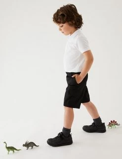 M&S Collection 2pk Boys' Regular Leg Cargo School Shorts (2-14 Yrs) 20 M&S Collection 2pk Boys' Regular Leg Cargo School Shorts (2-14 Yrs) -School Uniform Sales Store SD 04 T76 4953 Y0 X EC 0