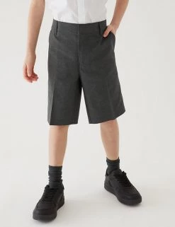 School 2pk Boys' Slim Leg Plus Fit Shorts (4-14 Yrs) -School Uniform Sales Store SD 04 T76 4964P T0 X EC 1