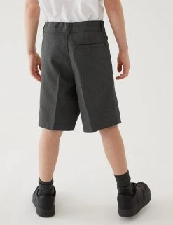 M&S Collection School 2pk Boys' Regular Leg Shorts (2-14 Yrs) -School Uniform Sales Store SD 04 T76 4965 T0 X EC 2