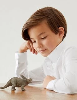 M&S Collection 3pk Boys' Slim Fit Easy Iron School Shirts (2-16 Yrs)