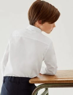 M&S Collection 3pk Boys' Slim Fit Easy Iron School Shirts (2-16 Yrs) -School Uniform Sales Store SD 04 T76 5718 Z0 X EC 2