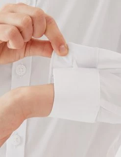 M&S Collection Boys' 2pk Skinny Fit Stretch School Shirts (2-16 Yrs) -School Uniform Sales Store SD 04 T76 5754 Z0 X EC 3